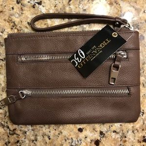 Tignello Wallet Wristlet NWT Espresso
